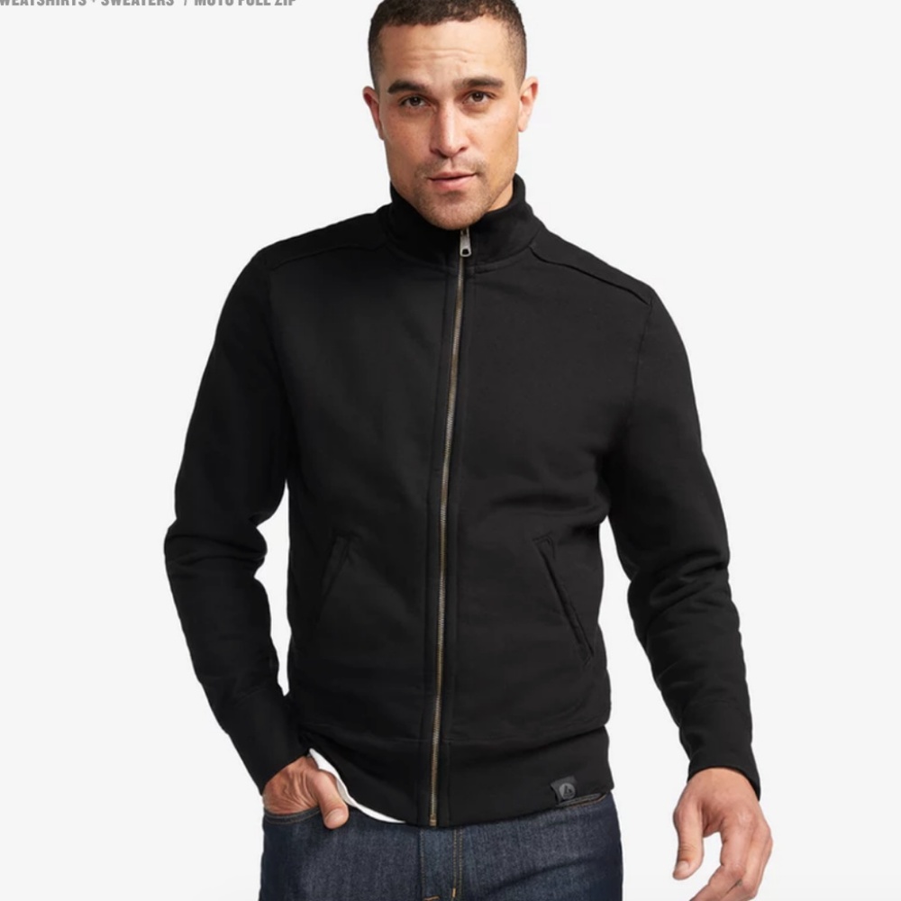 American Giant Men's Moto Zip Up
